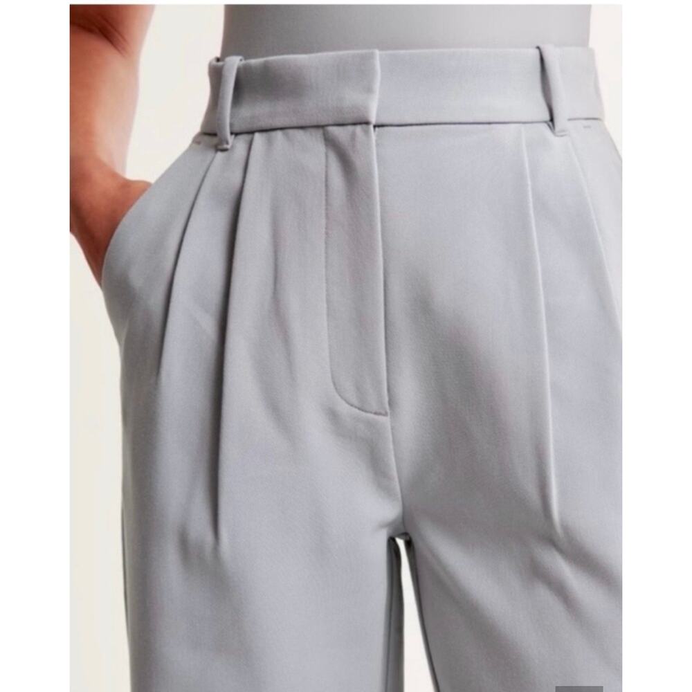 A&F Curve Love Sloane Tailored Pant wide leg trouser - Picture 2 of 10